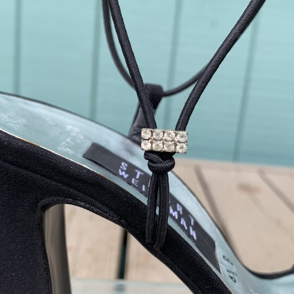 Stuart Weitzman black rhinestone sandal - Picture 9 of 15